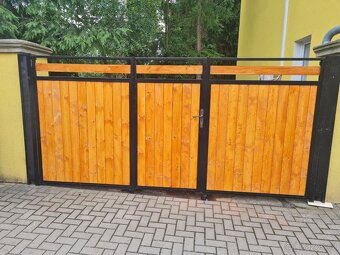 garážová vrata a vjezdová brána na rozměr možnost montáže p