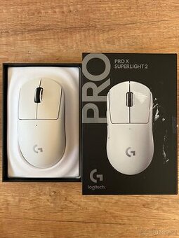 Logitech Gaming G PRO X Superlight 2 Lightspeed, bílá