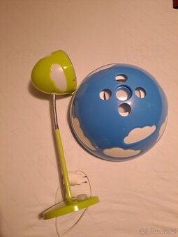 IKEA - dětský lustr a lampička s obláčky