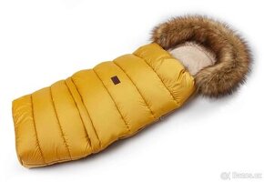 Zimní fusak s kožíškem medový Jasmine + rukávník