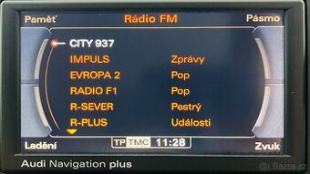 Čeština - mapy - AUDI Navigation Plus - RNS-E (RNSE)