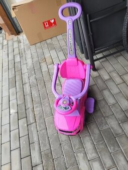 Odrazedlo-Mamido Sport Car s vodici tyci 3v1, gumova kola.