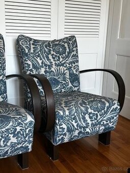 Retro křesla 50. léta styl Halabala