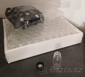 100x 3ml skleněná lahvička s víčkem