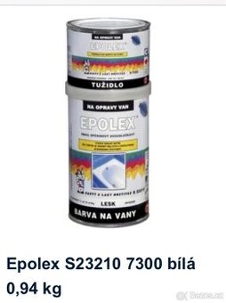 Epolex - barva na opravu smaltovaných van