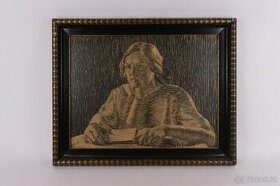 Nečas - Čtenářka, grafika 1925