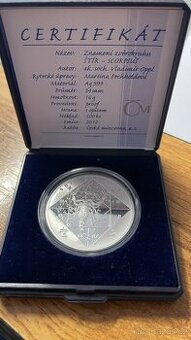 Stříbrný pamětní medailon – Znamení zvěrokruhu ŠTÍR