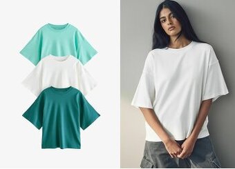 Dámská trička oversize Next nová XL - 1