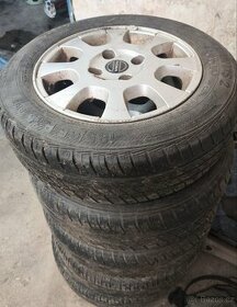 185/65/15 -4x letní pneu barum + hliníkové kola volvo - 1