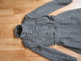 Luxusní zimní kabát zn. Mango, S/36, vypasovaný, vlna