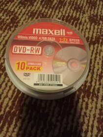 MAXELL DVD - RW 4.7 GB/120 Min/10 ks