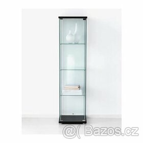 DETOLF vitrína černá-hnědá IKEA 163v x42 x36 cm