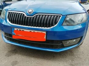 Přední nárazník Škoda Octavia 3 modrá race