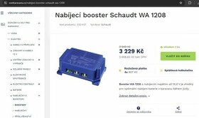 Nový dobíjecí zdroj Booster Schaudt WA 1208 pro karavany