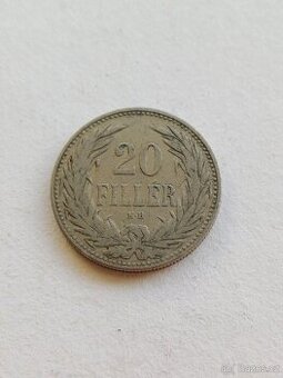 20 filler 1892 KB vzácný - 1