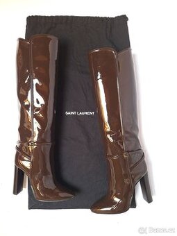 Lakovane kozačky Saint Laurent 36
