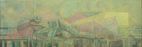 Obraz malba painting Ležící akt