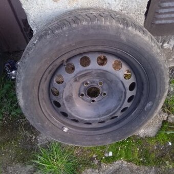 Rezerva plechový disk rozteč 5x112 s letní pneu 205/55/16