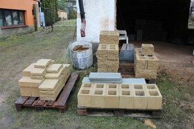 Prodej ztraceného bednění Presbeton Faceblock okrová.