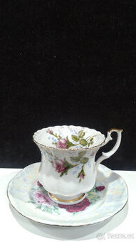 Porcelánový hrníček , talířek , Savari Decoration