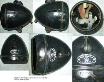 přední světlo reflektor na bicykl kolo velociped RIEMANN