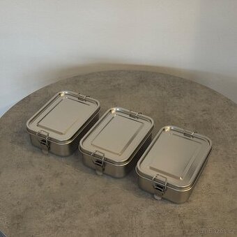 SET nerezových univerzálních krabiček na jídlo 850 ml – bez