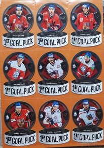 1st GOAL PUCK Kompletní sada 18 karet Hokejové Česko 2024