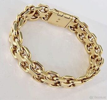 Zlatý náramek plný