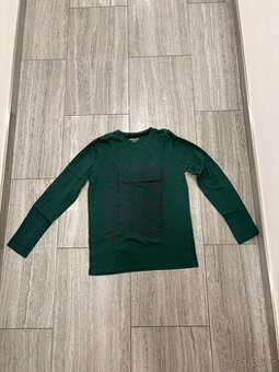 Tričko zelené chlapecké s dlouhým rukávem