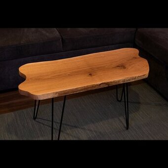 Elegantní dubový konferenční stolek 87x36x44 cm