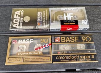 Kazety , BASF, SONY, AGFA