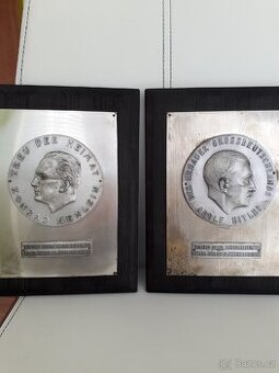 Prodam krasne plakety dvou panu original nalez sudety