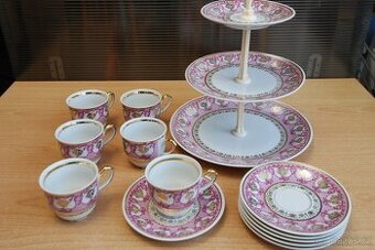 Kávový / čajový servis + 3. patrový talíř