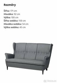 IKEA sedačka Strandmon - 1