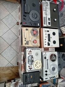 Sbírka starých magnetofonů+pásky+domácí kino - 1