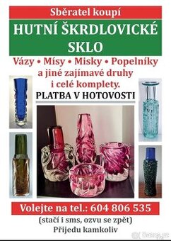 MÁM ZÁJEM O ŠKRDLOVICKÉ SKLO