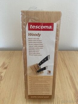 Tescoma blok na nože Woody pro 5 nožů a nůžky