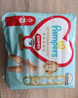 Pleny Pampers premium care pants vel. 6 31ks