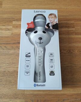 KARAOKE MIKROFON BÍLÝ MEDVĚD LENCO BMC-060WH PRO DĚTI - 1