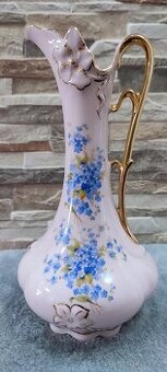 Růžový porcelán, džbán -váza, Chodov