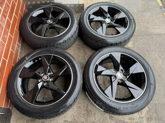 Nové Alu 17" 5x100,škoda Volans BLACK ,nové letní, DPH Scal