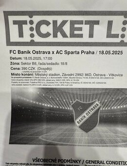 FC Baník Ostrava - AC Sparta Praha 2 ks