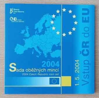 SADA OBĚŽNÝCH MINCÍ 2004 - VSTUP ČR DO EU