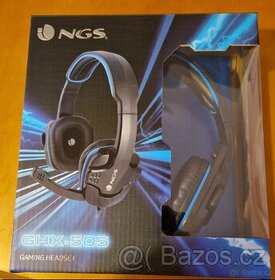 Herní sluchátka NGS GHX-505 a sluchátka MSX 6 Pro - Bílé