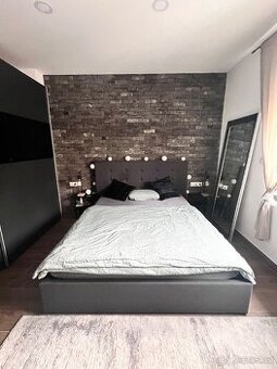 Postel 160x200cm (rám + rošt + matrace) -úložný prostor