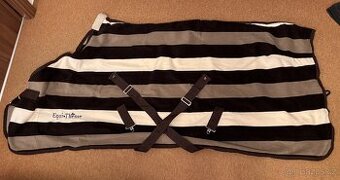Odpocovací deka Equi-Theme Stripe -hnědá/béžová