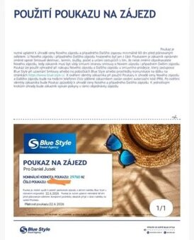 Blue style poukaz