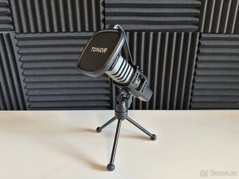 Mikrofon Tonor RGB herní stolní USB černý