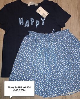 Nová souprava sukně a tričko