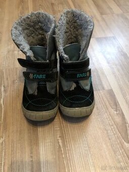 Detske zimni kozene barefoot boty Fare